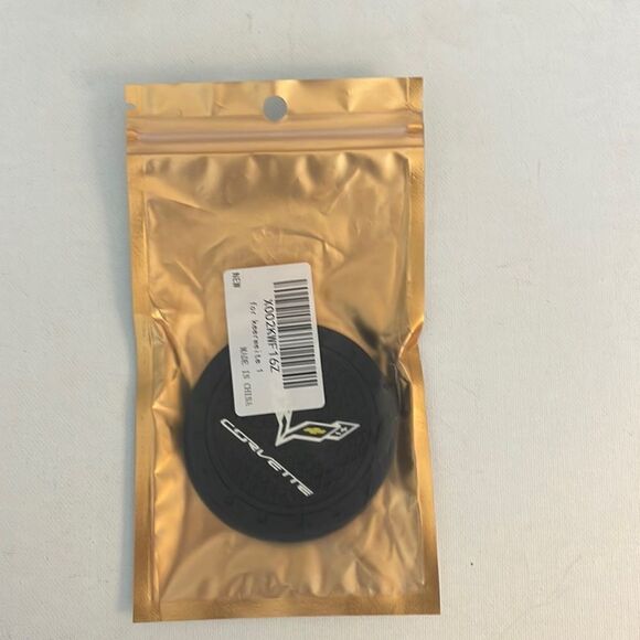 Corvette Car Cup Holder Coasters set of 2 NWT - Picture 10 of 10